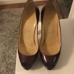 Christian Louboutin platform peeptoe high heel